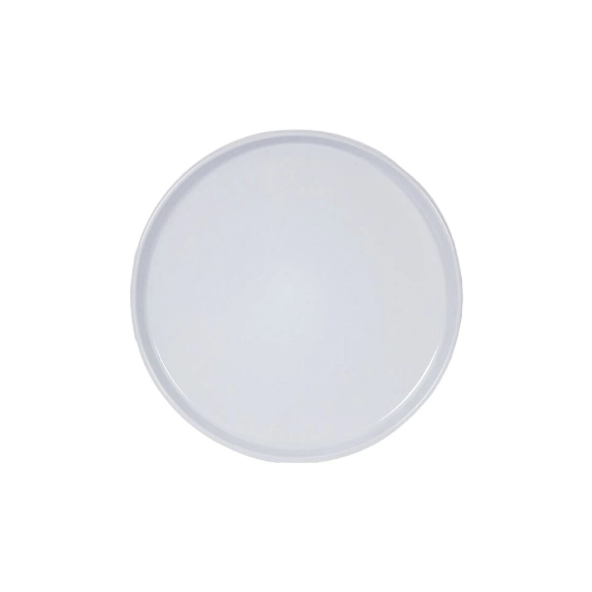 PLATO DE POSTRE D20CM BORDE RECTO BLANCO 