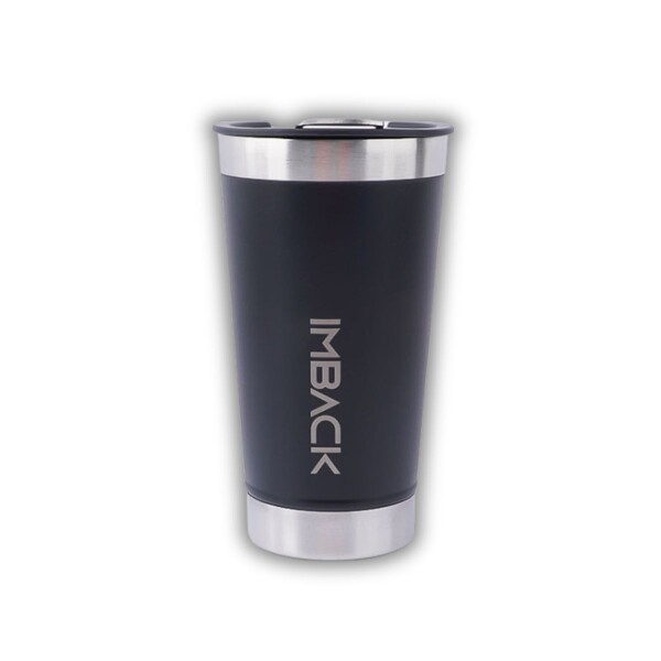 Vaso Termico De 592ml Acero Inoxidable Doble Capa Con Tapa Color Negro Vaso Termico De 592ml Acero Inoxidable Doble Capa Con Tapa Color Negro