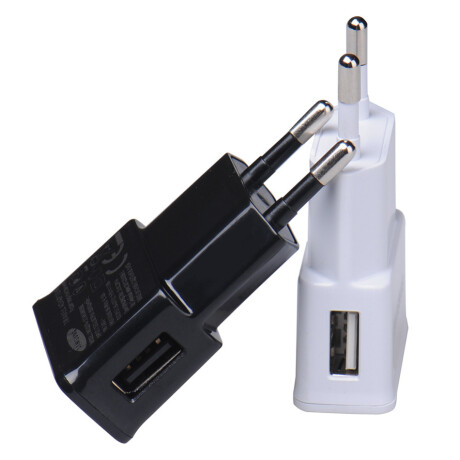 Cargador 220v a USB H - 2 A - Blancos Blanco