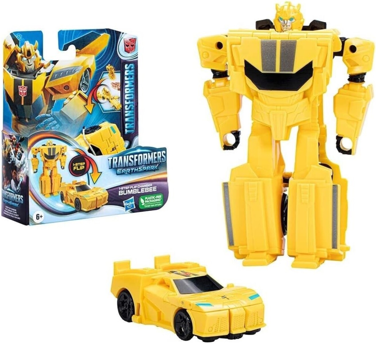 Transformers EarthSpark 1-Step Flip Changer Bumblebee 