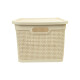 Caja simil ratán 25 lts BEIGE