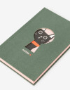 Anotadores Cuadernos y Memos Cuaderno Cuaderno Calado Diseño Gato - Verde Oscuro