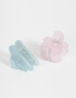 Hebillas Infantiles Con flores Set De Broches Infantiles - Combinacion Bicolor