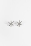 PREVENTA Caravanas clip estrellas plateado