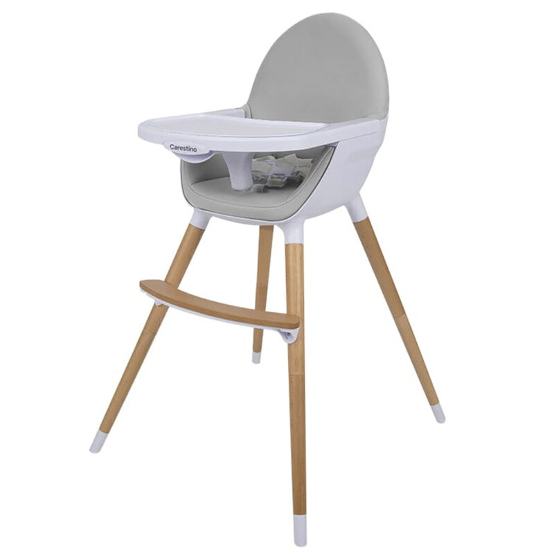 Silla de Comer para Bebés Carestino Neo Ajustable Gris Claro