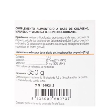 Colágeno con Magnesio + Vitamina C 350gr Ana María Lajusticia Colágeno con Magnesio + Vitamina C 350gr Ana María Lajusticia
