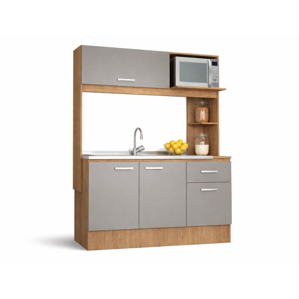 KIT DE COCINA - INTEGRADA GRANDE CARVALHO GRIS