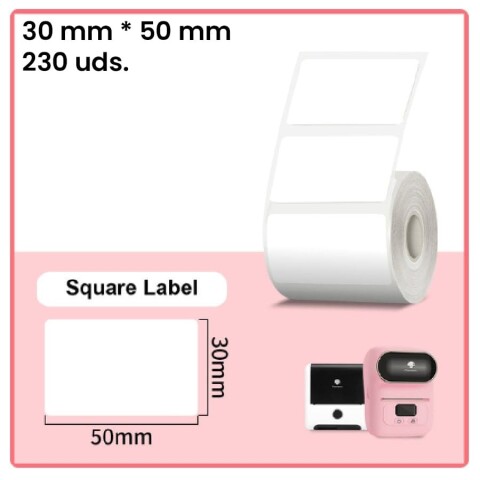 Etiqueta 30mm*50mm blanca impresora M110 230 uds. Etiqueta 30mm*50mm blanca impresora M110 230 uds.