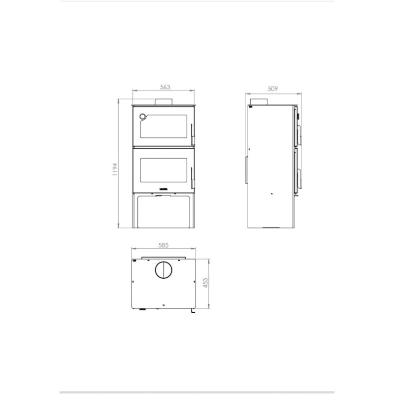Calefactor Zeta Horno 13 kw Magna Calefactor Zeta Horno 13 kw Magna