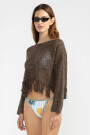 FRINGES SWEATER Chocolate