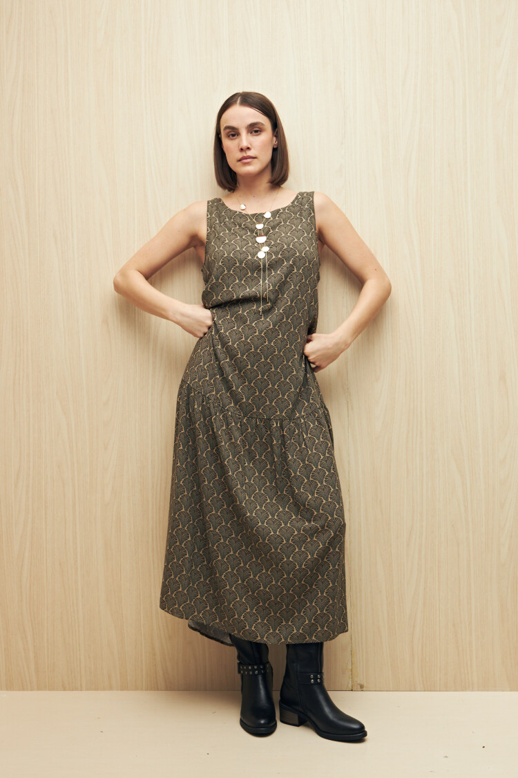 VESTIDO IRAZÚ Caqui