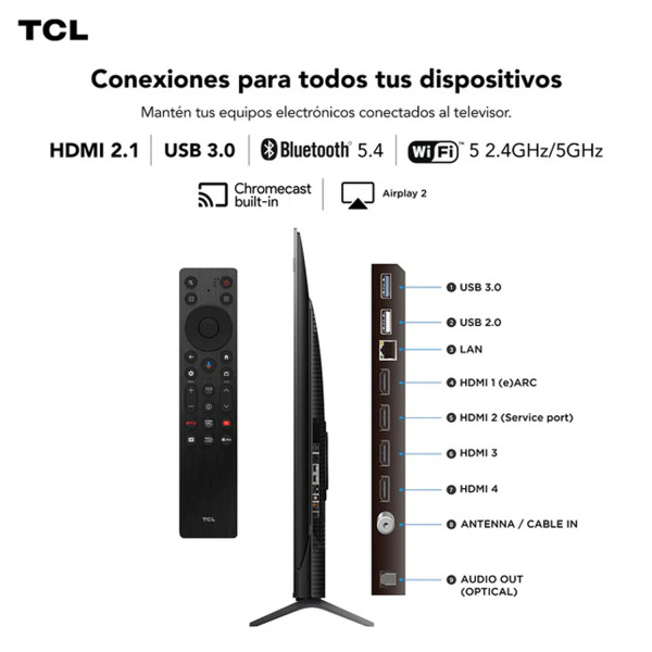 Tv 85 Tcl 85p8k Qled 4k Google Tv TV 85 TCL QLED 85P8K