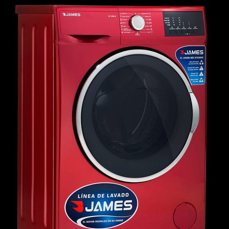 Lavarropa Carga Frontal Rojo