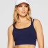 Top Principal Longline Medium Impact Sports Bra Mujer Deep Navy