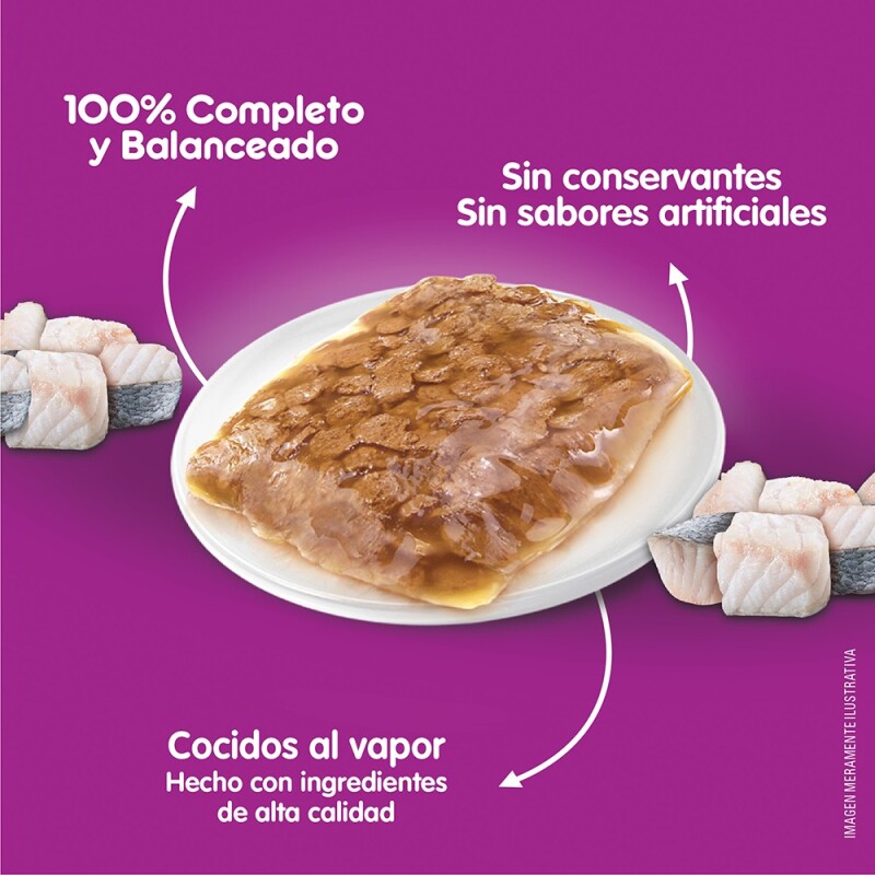 WHISKAS EN SALSA SOUFFLE PESCADO ALIMENTO HUMEDO 85 GR