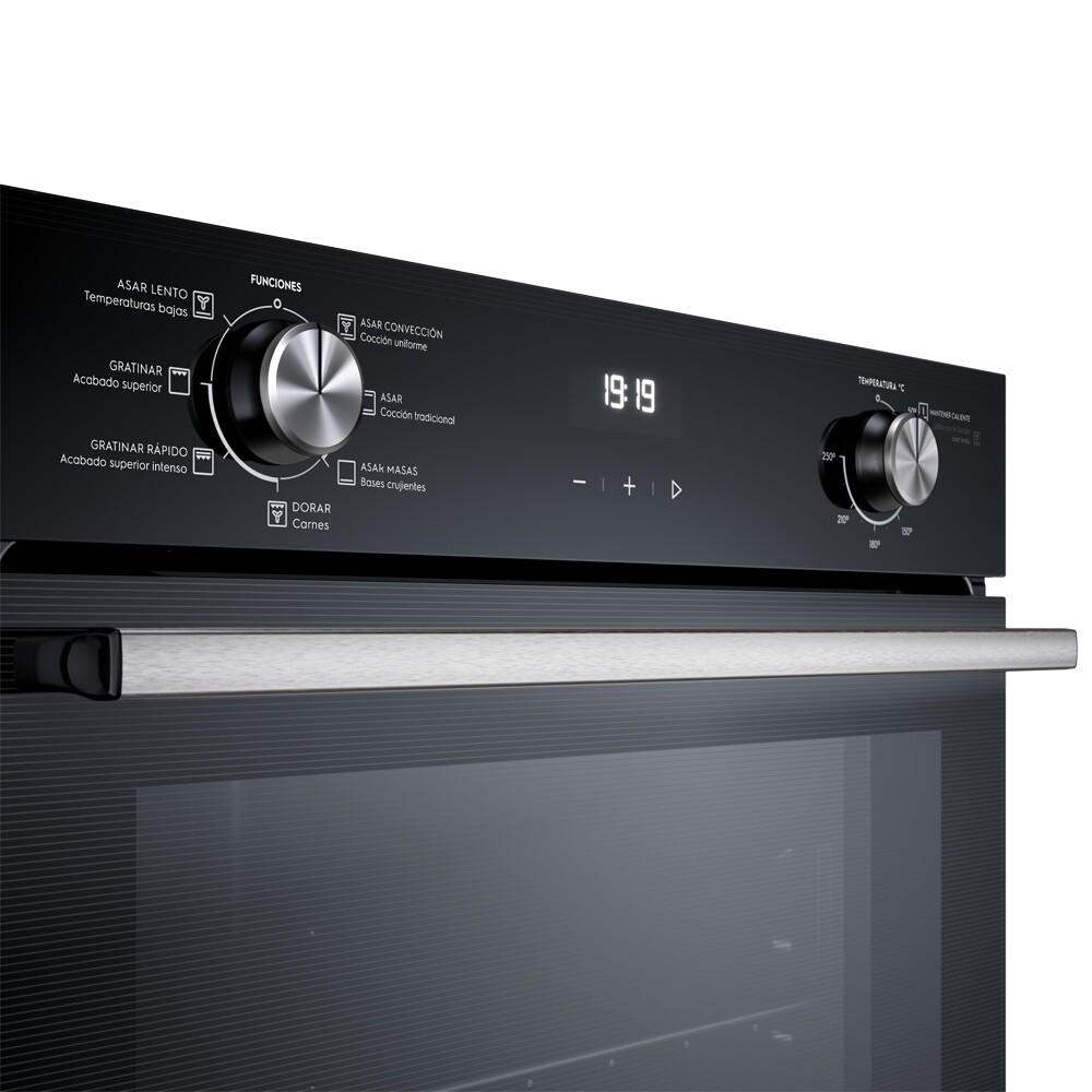 Horno de Empotrar Eléctrico 80Lts Negro
