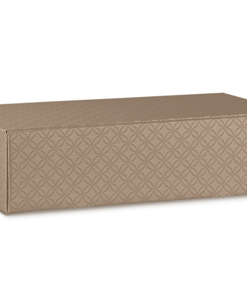 Caja rígida 2 botellas 34x18,5x9 - 37254 - MATELASSE CUOIO Caja rígida 2 botellas 34x18,5x9 - 37254 - MATELASSE CUOIO