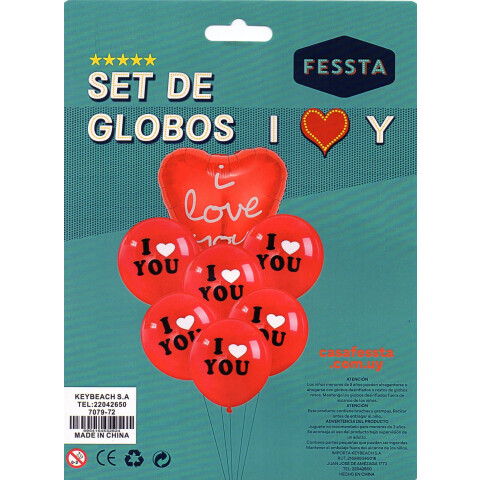 Set de Globos I Love You Set de Globos I Love You