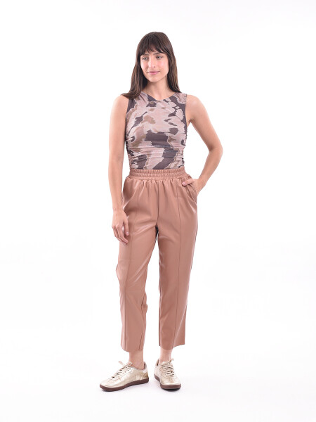 PANTALON OPALO MARRON MEDIO