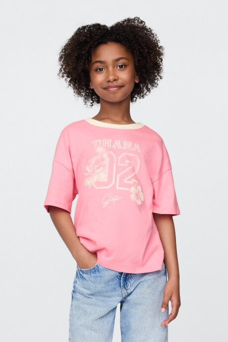Remera Gráfico Niña May Pink