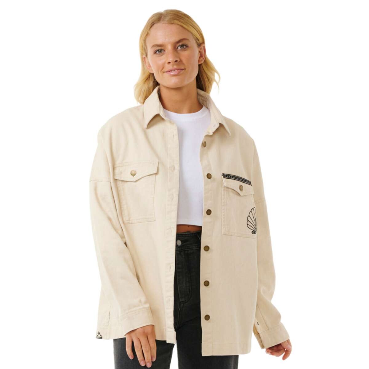 Campera Rip Curl Soleil Embroidered - Denim 