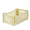 Caja organizadora plegable y apilable Mediana Cream