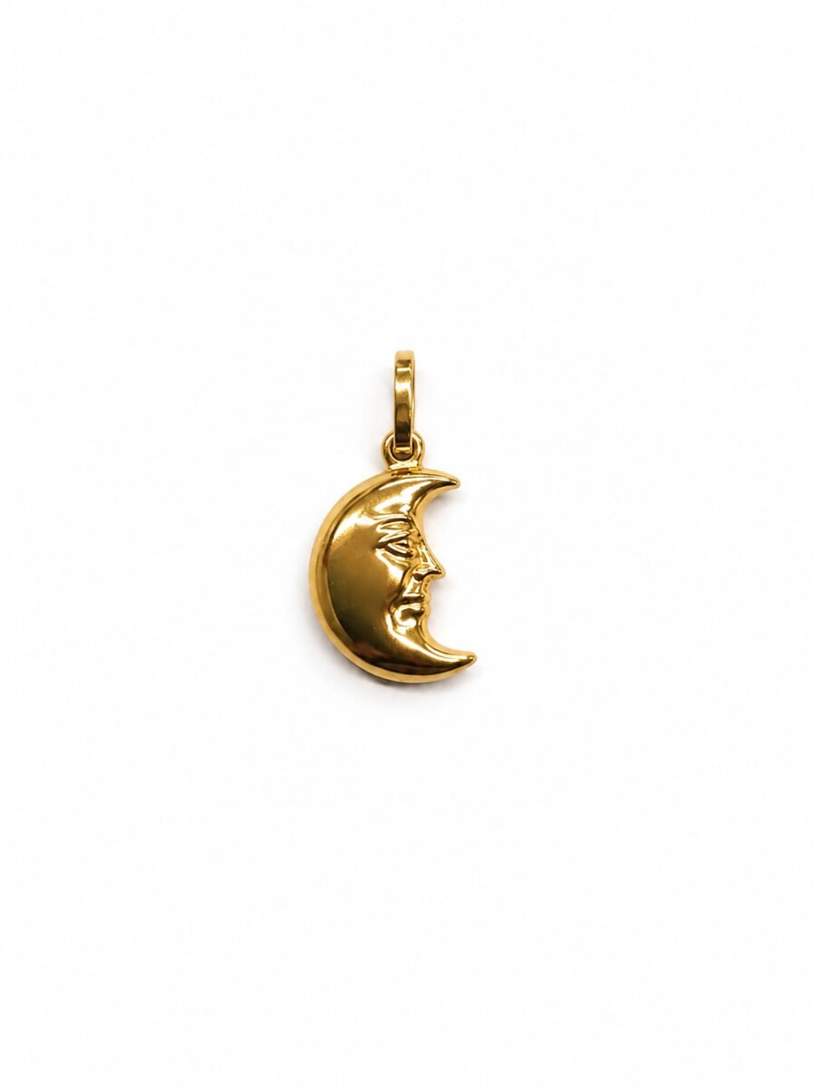 Colgante luna Oro 10 Kt 