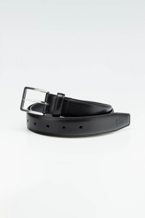 Cinto cuero formal Negro