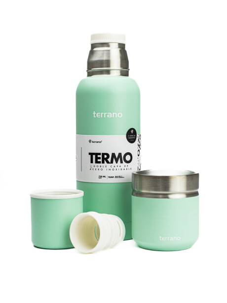 Kit 750ML Slim + Mate Folkie Verde Agua