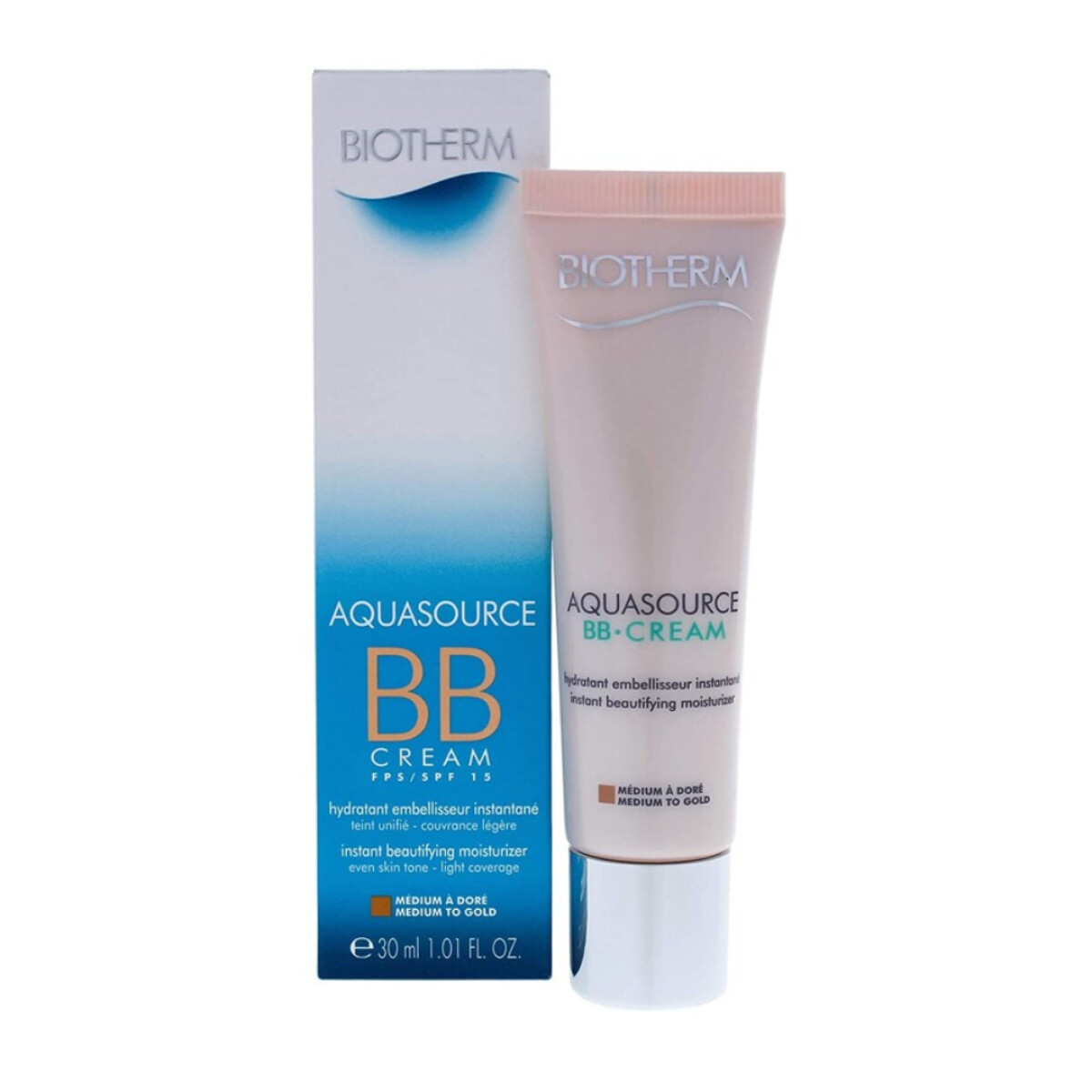 BB Cream Hidratante Aquasource Tono Medio Dorado 30 ml – Biotherm 