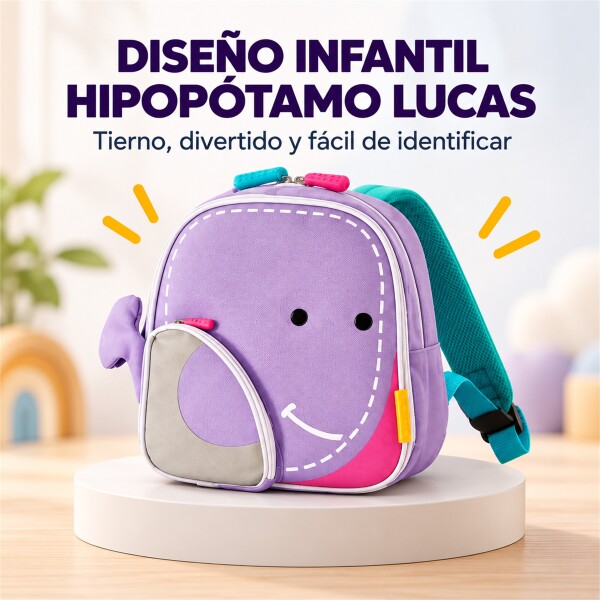 Mochila Infantil Térmica Marcus & Marcus Para Comida Violeta 1