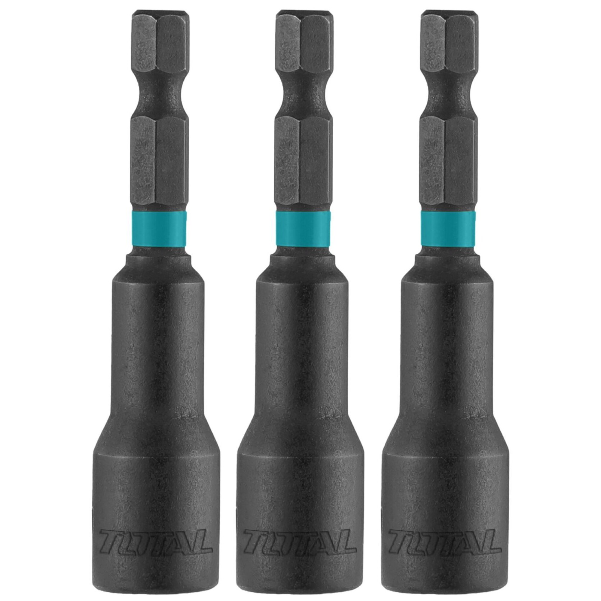 Set De 8 Adaptateurs Pour Douilles à Choc, 1/4, 3/8 Et 1/2, Hexagone Pour Perceuse à Percussion