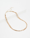 Collares Cortos Metal Collar De Cadenas - Dorado