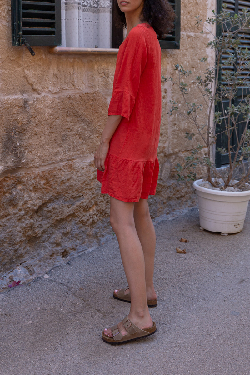 Vestido Malaga Rojo