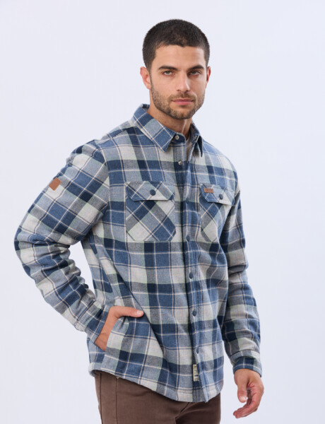 CAMPERA DE VIYELA CON FORRO DE CORDERITO Denim