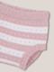 Pantalon De Punto De Rayas Rosado