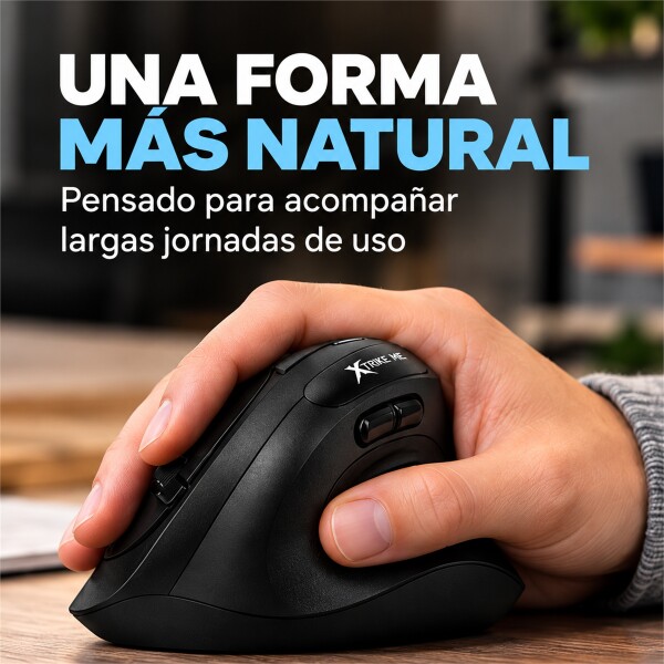 Mouse Vertical Inalámbrico Xtrike Me GW-301 4000 DPI Negro 1