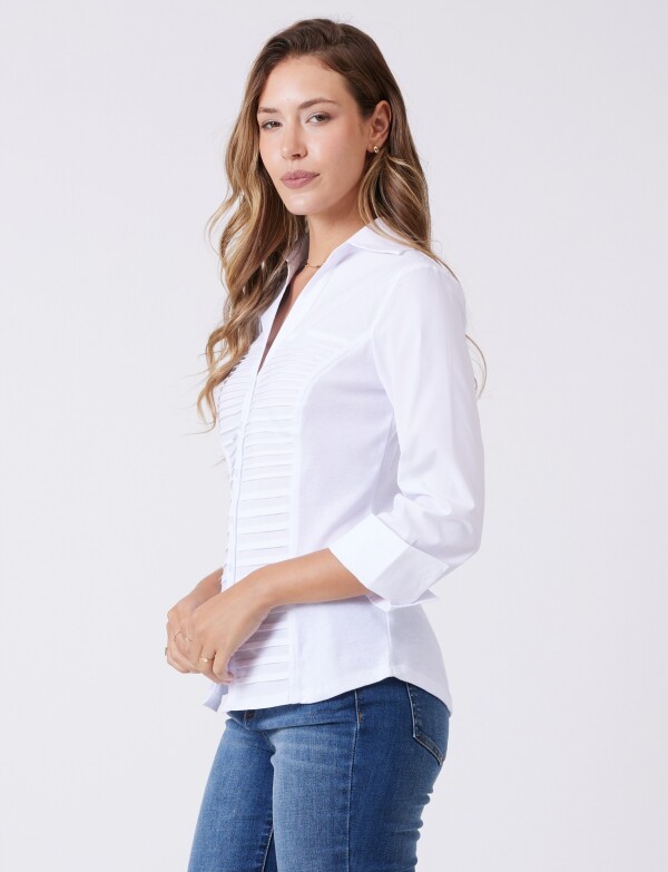 Camisa Tablitas BLANCO