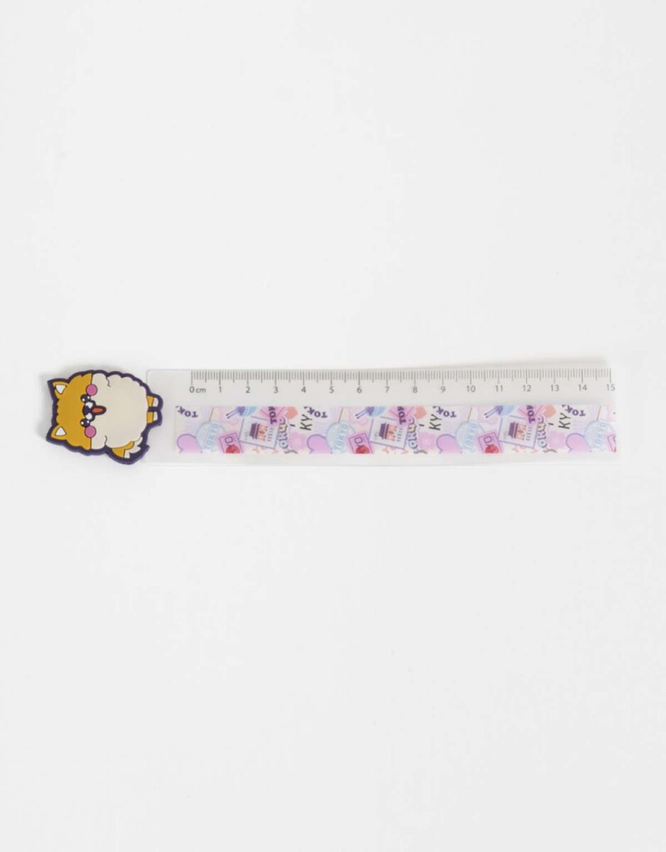 Regla Con Topper ''Tokyo'' - Combinacion Multicolor 