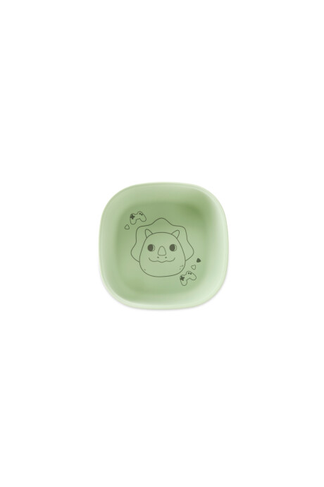Bowl de silicona, verde, diseño dino Bowl de silicona, verde, diseño dino