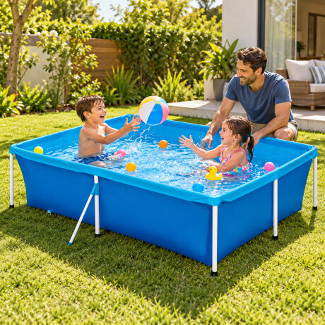 Piscina Estructural Rectangular Familiar de 2000 Litros Mor Celeste