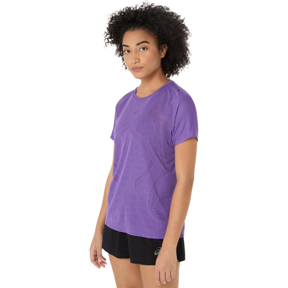 Polo Running Metarun Ss Top Mujer Edo Purple