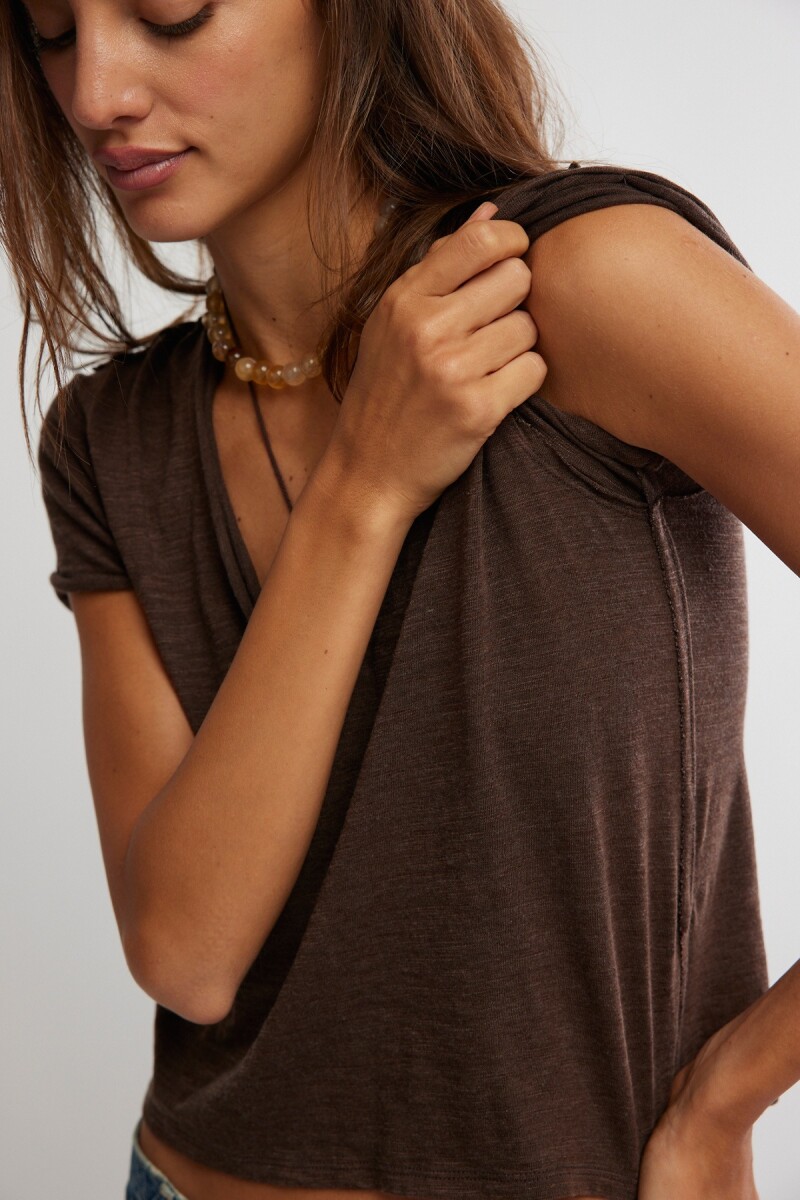 REMERA TAKE 2 Marron
