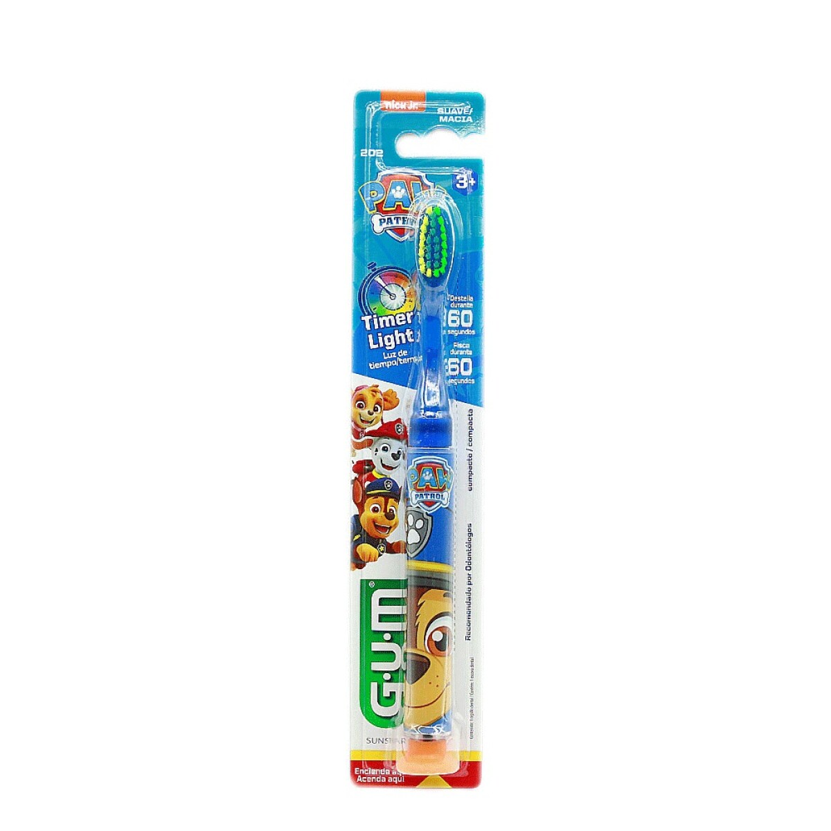 Cepillo De Dientes Gum Paw Patrol Con Timer Light 3 Años+ 