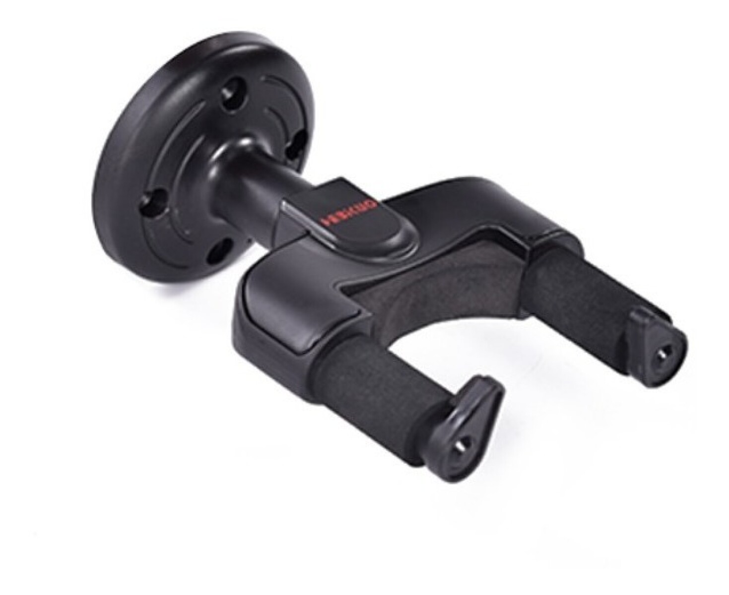 Soporte De Pared C/tranca Para Guitarra Bajo Premium Ukelele - Negro 