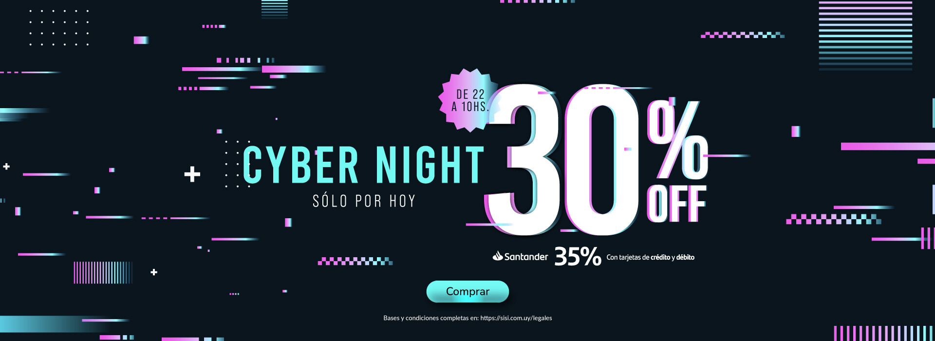 Cyber Night con 30% OFF
