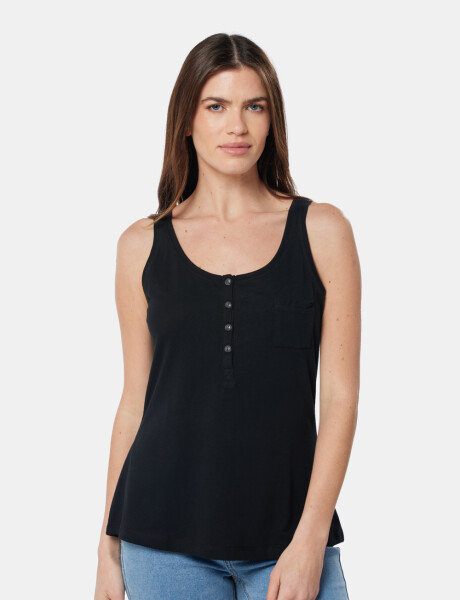 MUSCULOSA LISA Negro