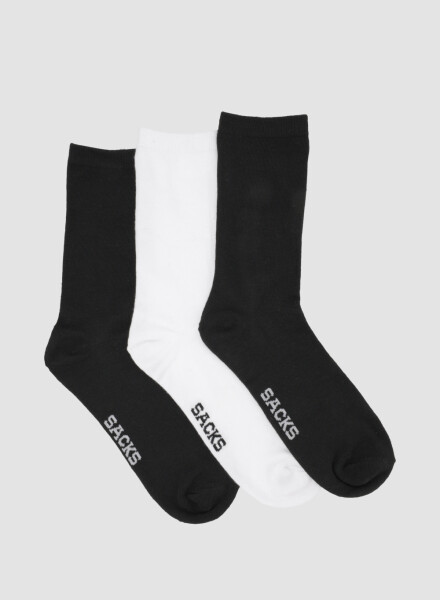 Pack x 3 medias hombre lisas media caña Variante 43