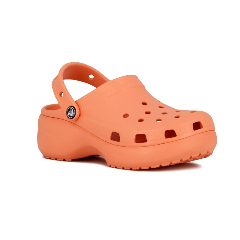 Zuecos Mujer Crocs Band Plataforma Salmon
