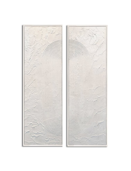SET 2 CUADROS 40x120cm MARCO PINTURA FIGURAS SET 2 CUADROS 40x120cm MARCO PINTURA FIGURAS